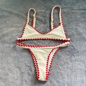 Cream Shein bikini.